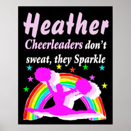 PERSONALISIERTER SPARKLING CHEERLEADER POSTER