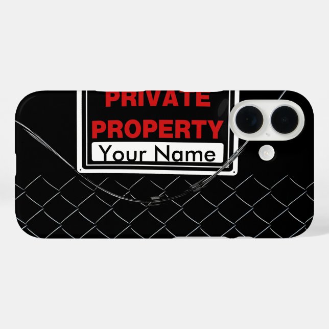 Personalisierter Spaß Cool Einzigartiges Monogramm Case-Mate iPhone Hülle (Rückseite (Horizontal))