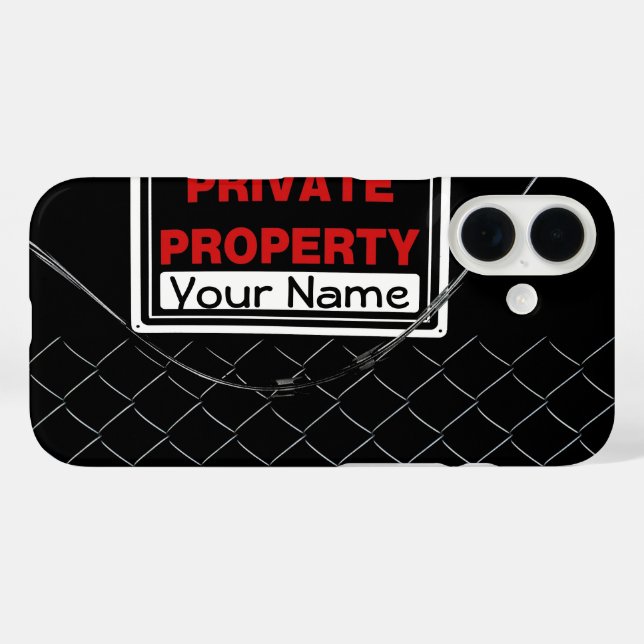 Personalisierter Spaß Cool Einzigartiges Monogramm Case-Mate iPhone Hülle (Rückseite (Horizontal))