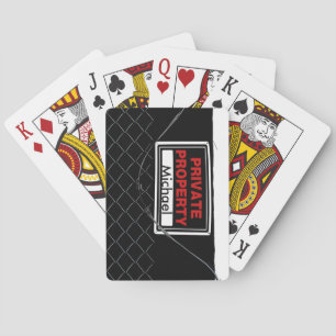 Personalisierter Spaß Cool Einzigartiges Monogramm Spielkarten