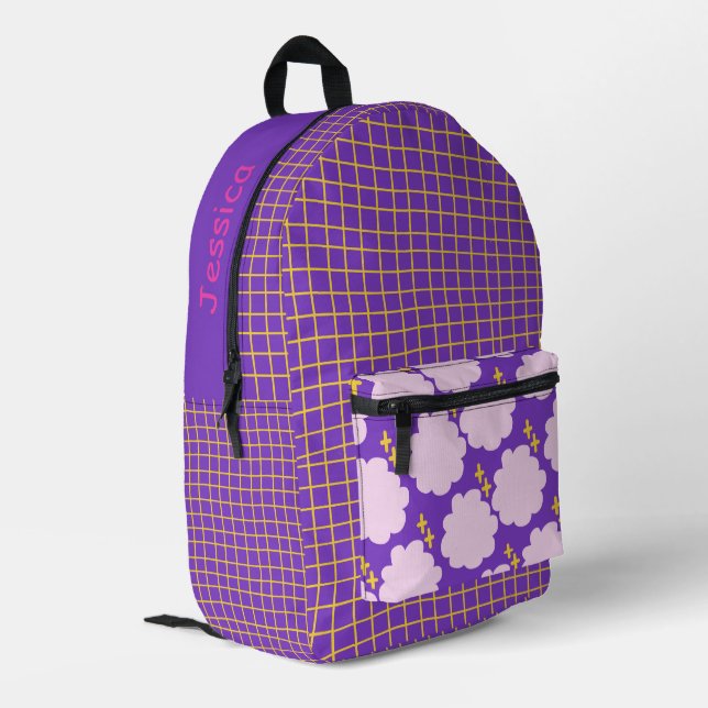 Personalisierter Spaß Farben Druck Cut Näh Tasche (Rückseitige Ecke links)