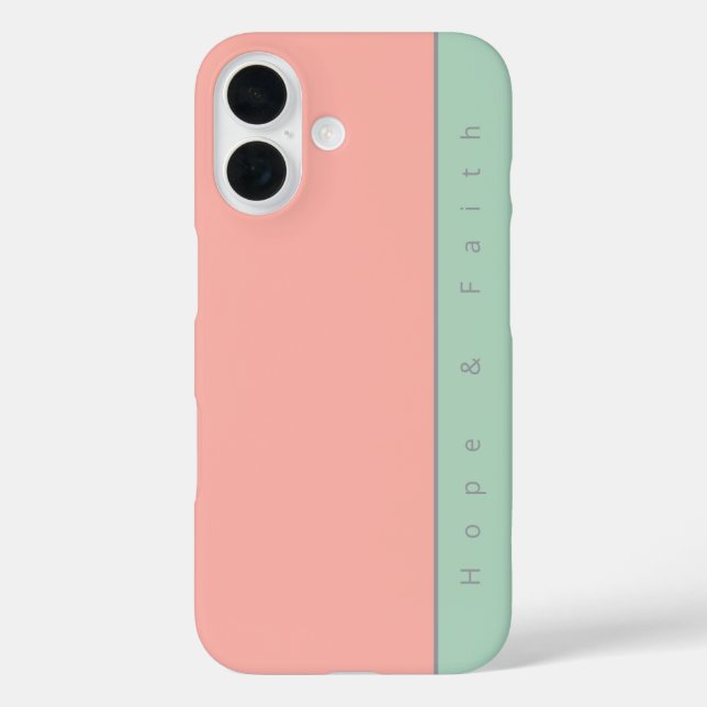 Personalisierter Spaß Farbenfrohe weiche Pastellpf Case-Mate iPhone Hülle (Rückseite)
