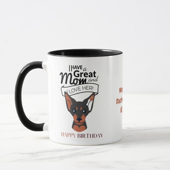 Personalisierter Spaß für die MAMA der größten DAC Tasse (Links)
