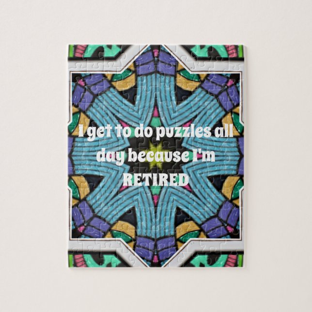 Personalisierter Spaß für Ruhestand Funny Retiring Puzzle (Vertikal)