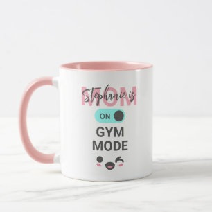 Personalisierter Spaß Mama ist im Fitnessstudio-Mo Tasse