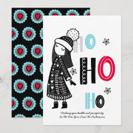 Personalisierter Spaß skandinavisch Moderne Weihna Einladung