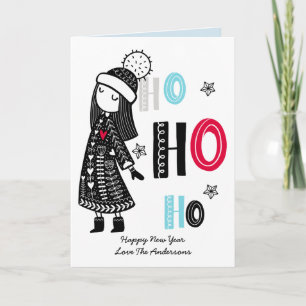 Personalisierter Spaß skandinavische Weihnachtsdoo Karte