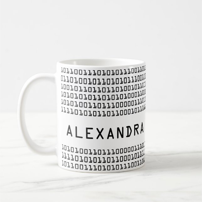 Personalisierter Spaß und cooles binäres Tasse (Links)