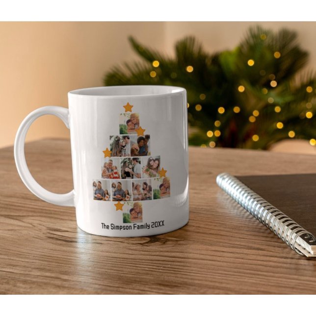 Personalisierter Spaß Weihnachten 11. FotoCollage Kaffeetasse (Von Creator hochgeladen)