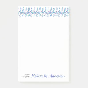 Personalisierter Spaß, zittrige Rainbow Treble Cle Post-it Klebezettel