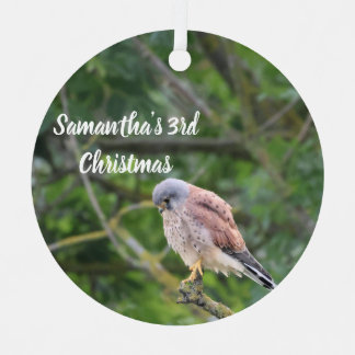 Personalisierter Sperber-Foto-Weihnachtsschmuck Ornament Aus Metall