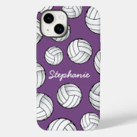 Personalisierter Spielername Volleyball Lila