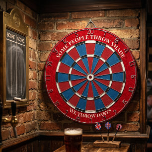 Personalisierter Spielzimmer-Dekor - Lustiges Rot  Dartscheibe