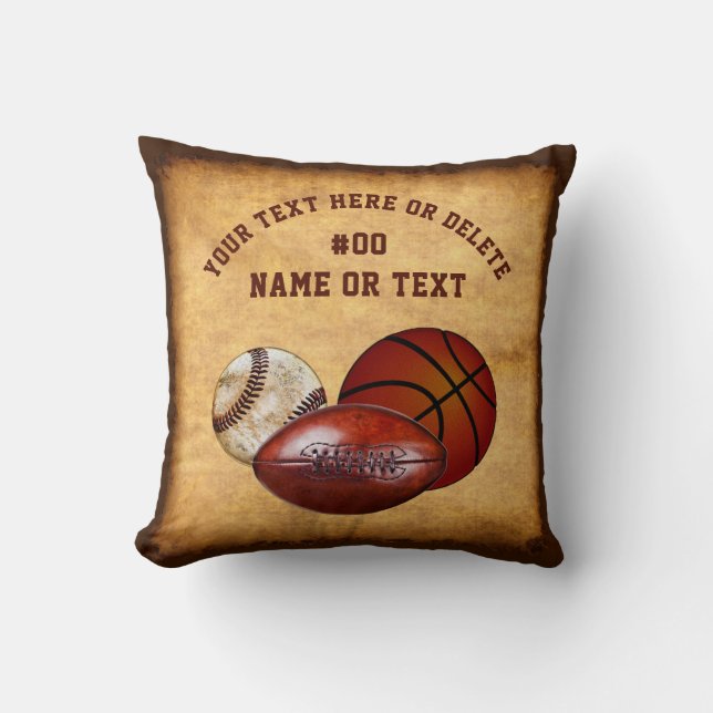 Personalisierter Sport - themed Kissen, cooles Kissen (Vorderseite)