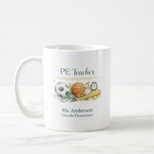 Personalisierter Sportlehrer inspiriert aktive Köp Kaffeetasse