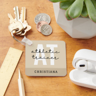 Personalisierter Sporttrainer AT Schlüsselanhänger