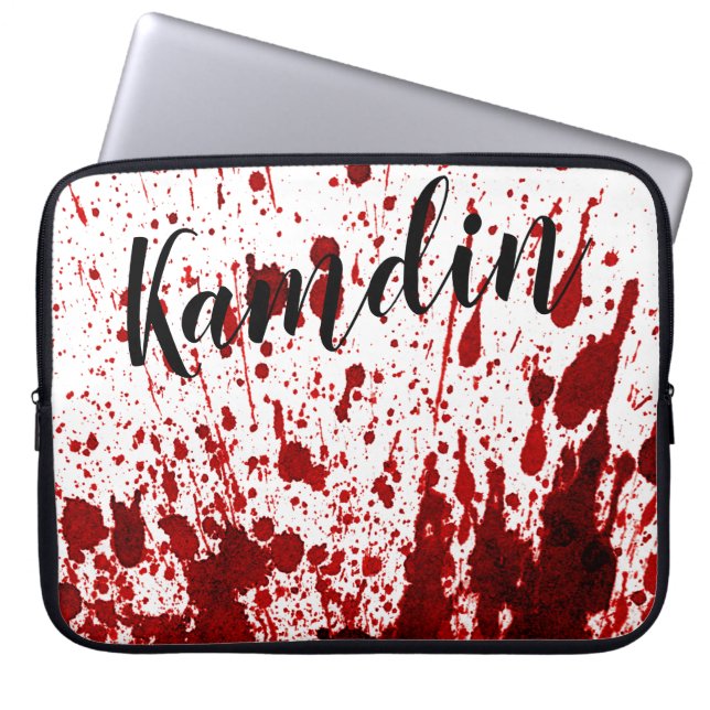 Personalisierter Spritzer-Vampire für Laptop-Gehäu Laptopschutzhülle (Vorderseite)