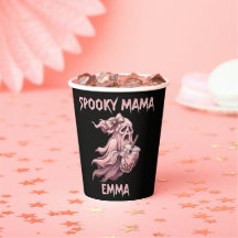 Personalisierter Spuk-Mama-Coquette-Boba-Rosa-Geis
