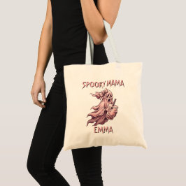 Personalisierter Spuk-Mama-Coquette-Boba-Rosa-Geis Tragetasche