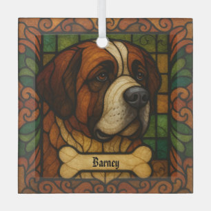 Personalisierter St. Bernard "Festglas" Ornament Aus Glas