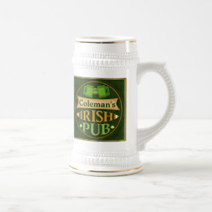 Personalisierter St Patrick Tagesirische Pub-Tasse Bierglas