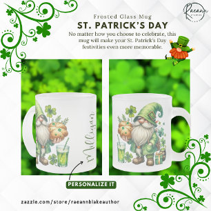 Personalisierter St. Patrick's Day-Frostglas-Mug Mattglastasse