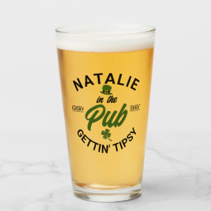 Personalisierter St Patricks Day Funny Group Drink Glas