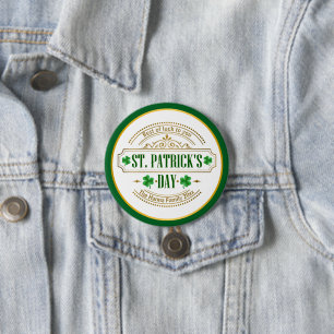 Personalisierter St. Patrick's Day I Glück der Ire Button
