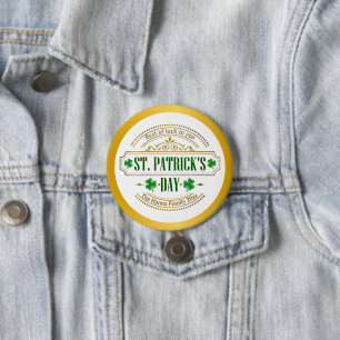 Personalisierter St. Patrick's Day I Glück der Ire Button