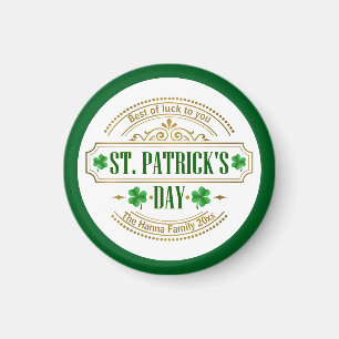 Personalisierter St. Patrick's Day I Glück der Ire Magnet
