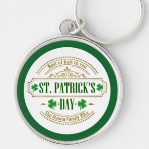 Personalisierter St. Patrick's Day I Glück der Ire Schlüsselanhänger