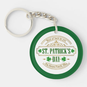 Personalisierter St. Patrick's Day I Glück der Ire Schlüsselanhänger