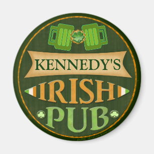 Personalisierter St. Patrick's Day Irish Pub Magne Magnet
