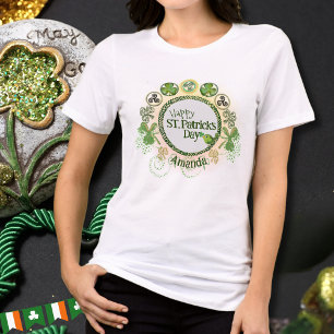 Personalisierter ST. Patricks Day Niedlich Bird Tri-Blend Shirt