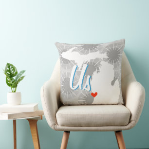 Personalisierter Staat-Gürtel für jeden Farbkissen Kissen