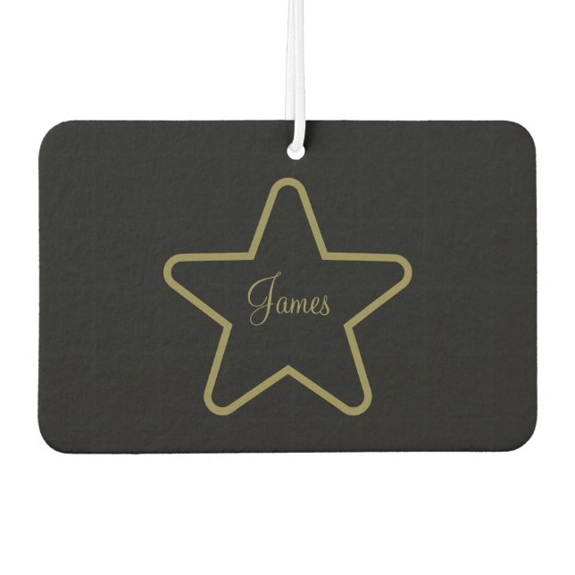 Personalisierter Star Car Air Freshener Autolufterfrischer (Vorderseite)