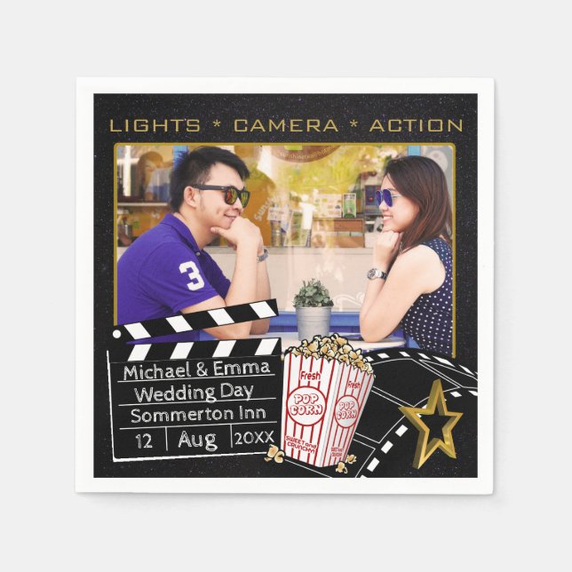 Personalisierter Star Frame Serviette (Vorderseite)