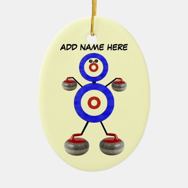Personalisierter Star Keramik Ornament (Vorne)