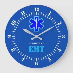 Personalisierter Star von Life Paramedic Services  Große Wanduhr