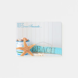 Personalisierter Starfish Strand Post-it Klebezettel