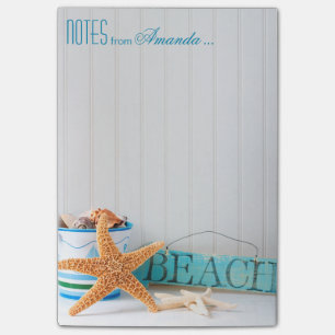 Personalisierter Starfish Strand Post-it Klebezettel