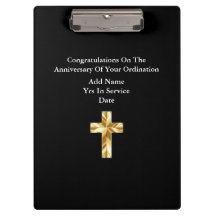 Personalisierter Stationary Priest Nun Clergy Kath