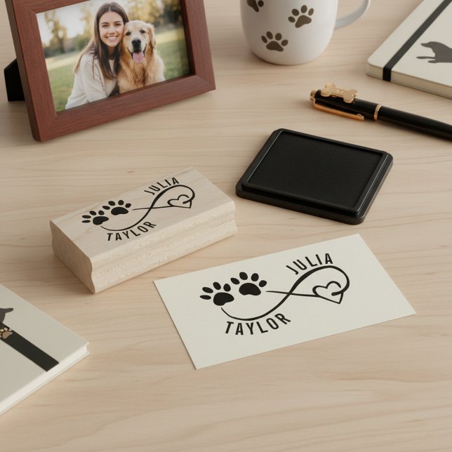 Personalisierter Stempel mit der Unterschrift eine (Make your own personalized wooden signature stamp and show infinite love for your pet 🐾❤️)
