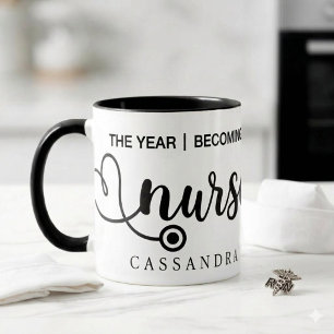 Personalisierter Stethoskop-Krankenschwester-Scrip Tasse