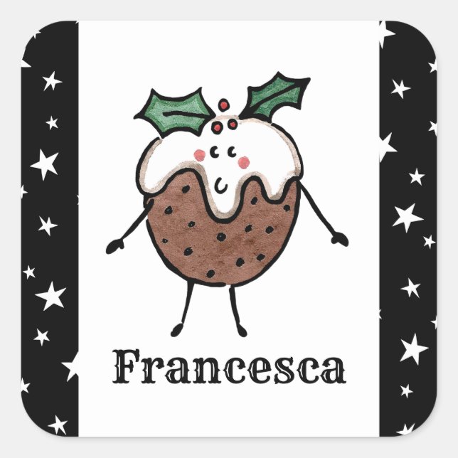 Personalisierter Sticker für den Weihnachtsbaum (Vorderseite)