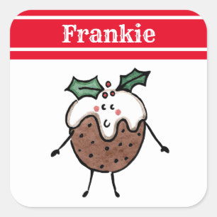Personalisierter Sticker für den Weihnachtsbaum