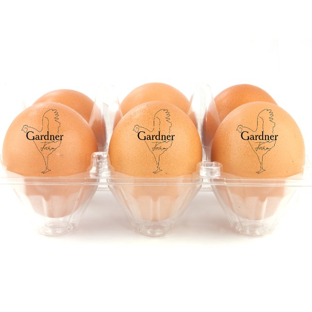 Personalisierter Stift Art Hen Name Ei Gummistempel (Personalized egg stamp)