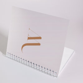 Personalisierter Stilname Beige & Brown Notizbuch