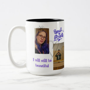 Personalisierter "Stolz auf mich selbst"-Becher -  Zweifarbige Tasse