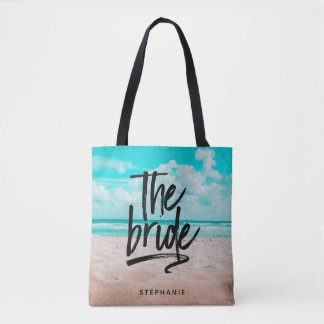 Personalisierter Strand Die Bridge Tote Tag